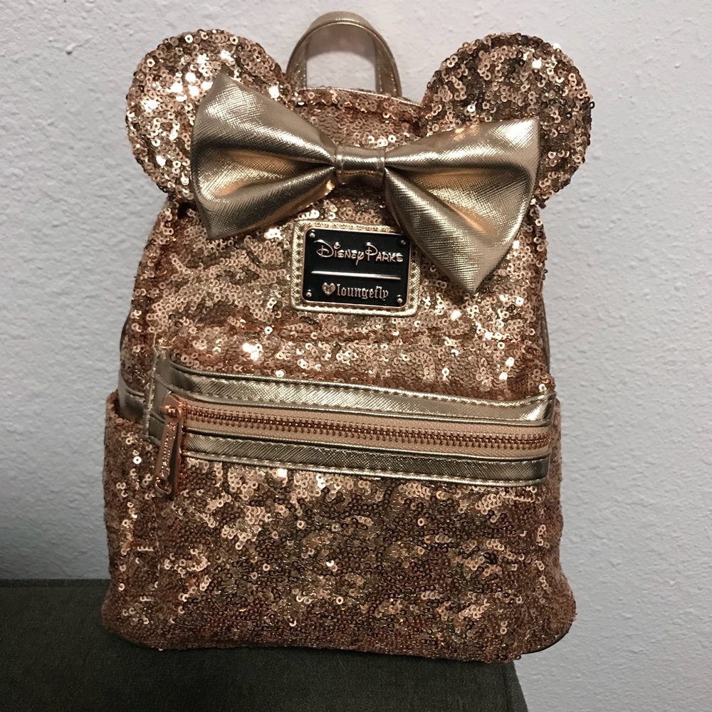 Disney Rose Gold Backpack